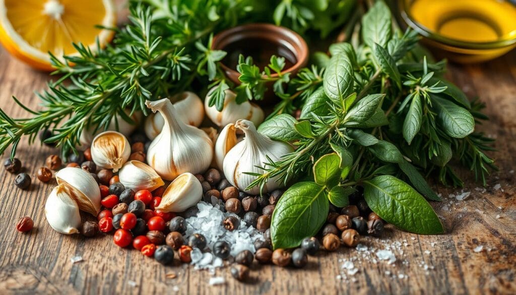 Herbs and spices for customizing chicken brine