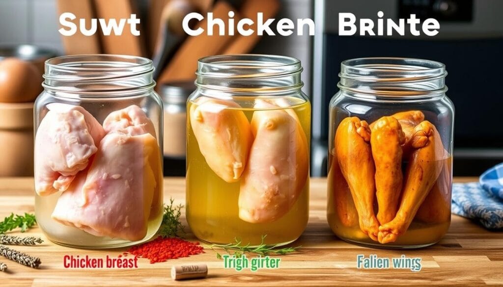 adjusting brine strength for chicken cuts