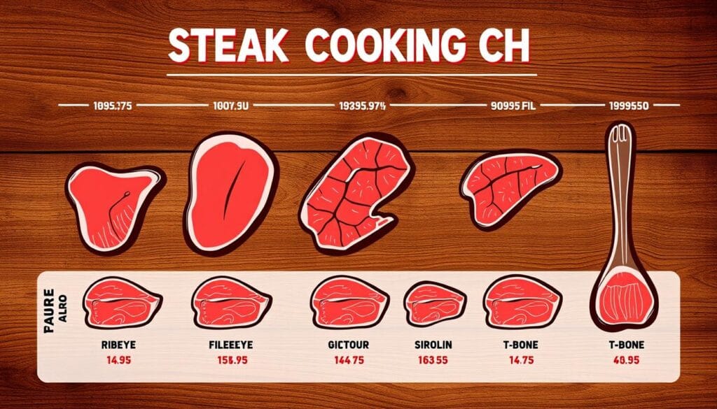 steak cooking chart