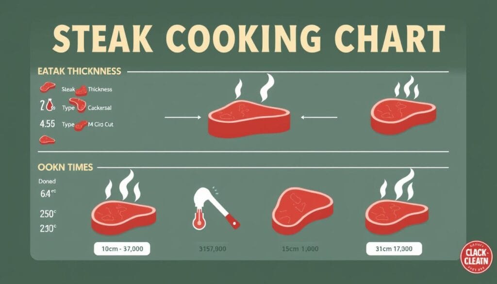 steak cooking chart factors