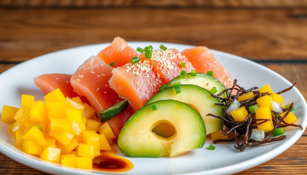 raw fish salad