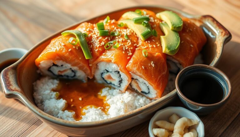 salmon sushi bake​