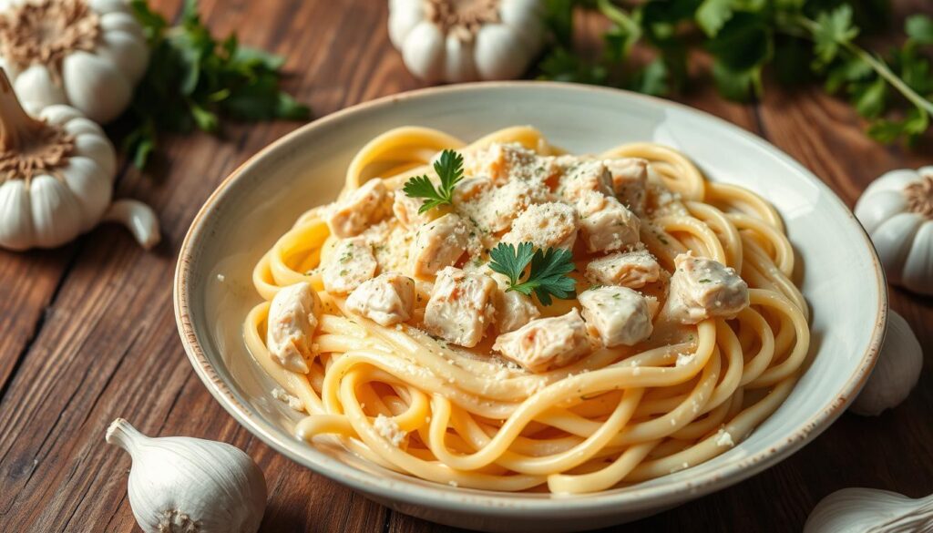 Creamy Garlic Chicken Pasta