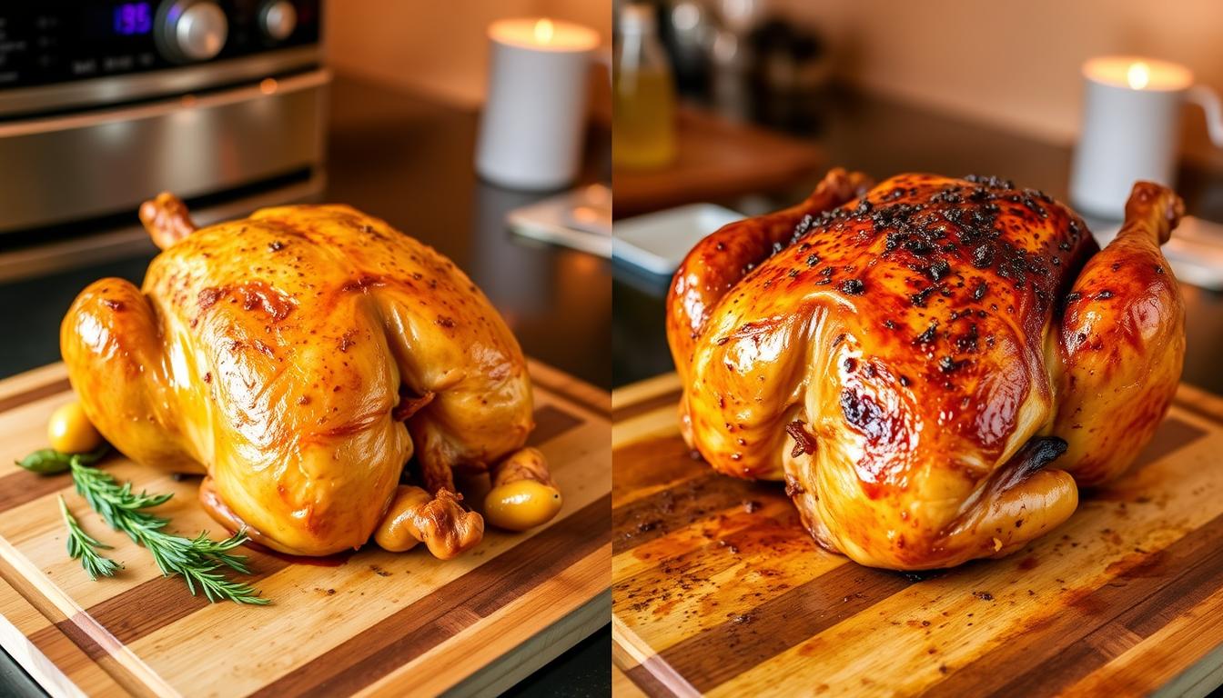 roast chicken at 425 vs 500​