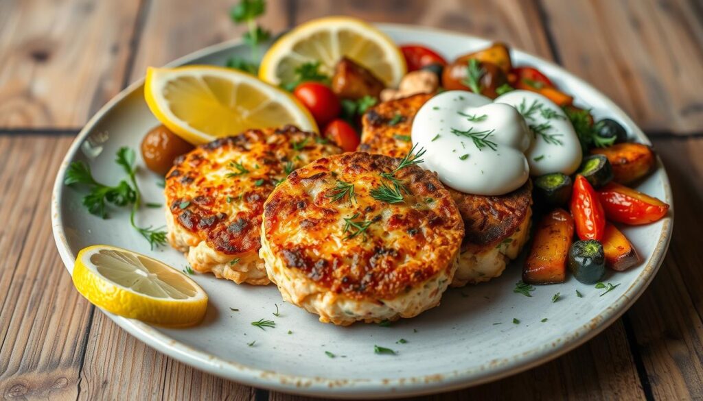 salmon cake garnishes