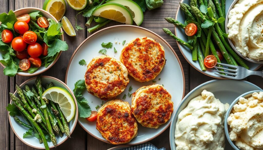 salmon cake side dishes