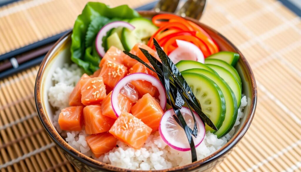 salmon poke bowl