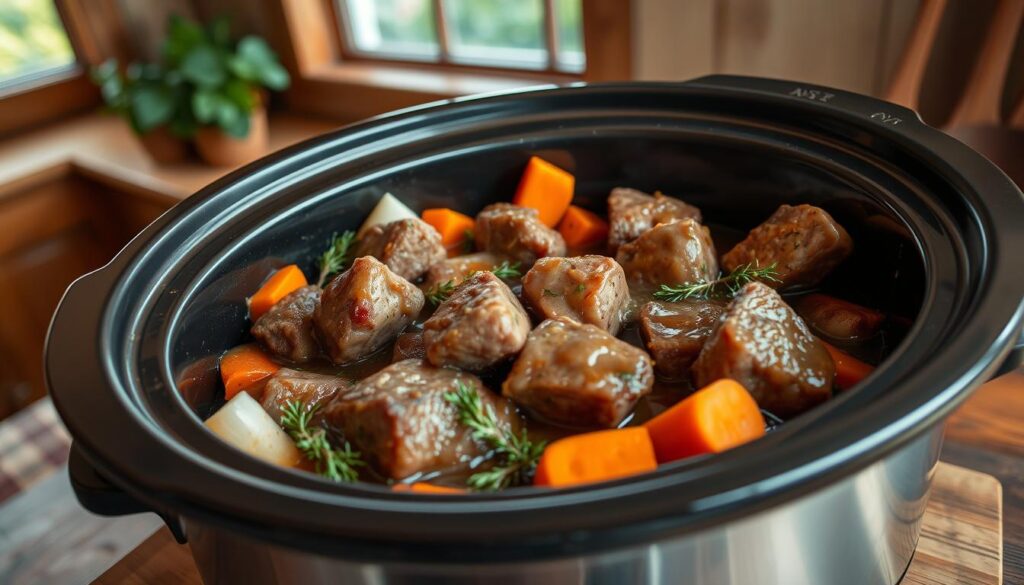 slow cooker deer meat cube steak