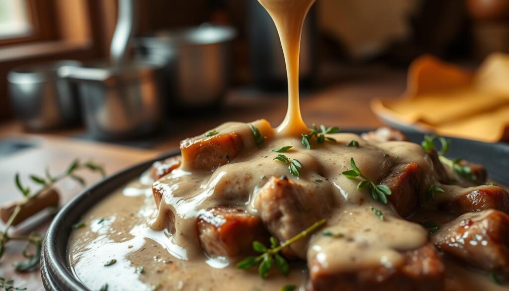 venison cream gravy