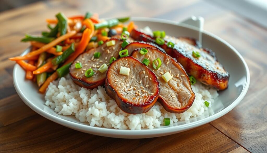 asian-inspired pork dish