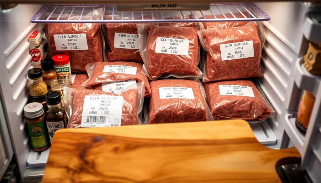 deer burger meat storage