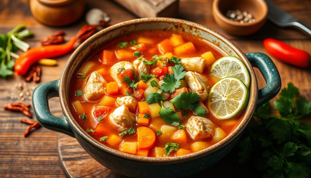 flavorful mexican chicken broth