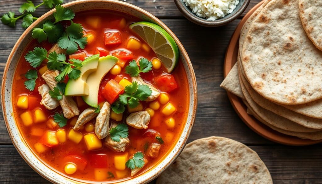 healthy chicken taco soup