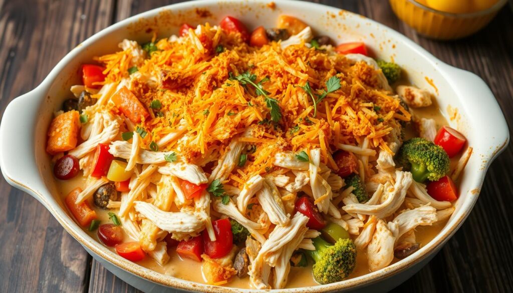 leftover rotisserie chicken casserole recipe