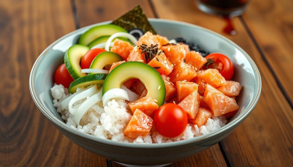 salmon poke bowl