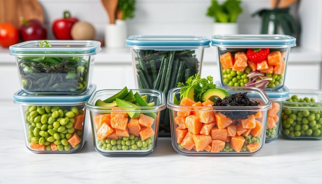 salmon poke bowl storage