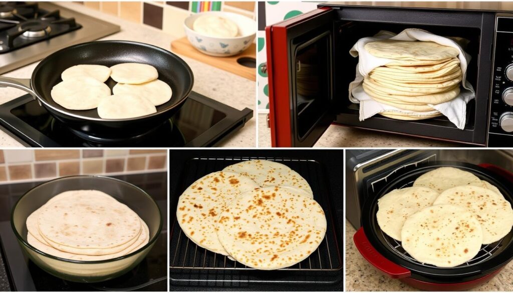 tortilla warming methods