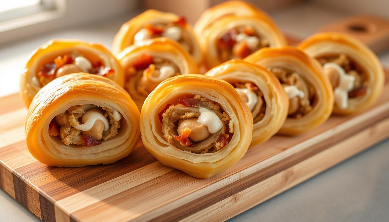 chicken bacon ranch pinwheels