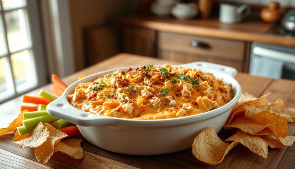 easy buffalo chicken dip