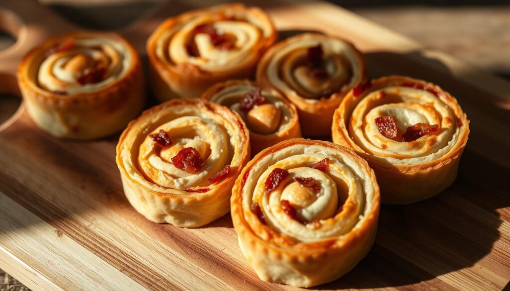 easy chicken bacon pinwheels