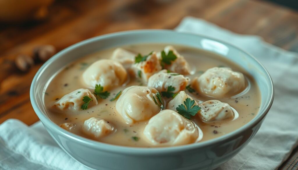 homemade chicken and dumplings